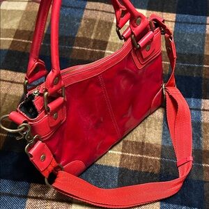 Donald J. Pliner Vibrant Red Shoulder Bag